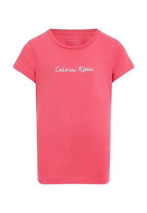 SLIM LOGO - T-shirt con stampa - deep crimson fruit