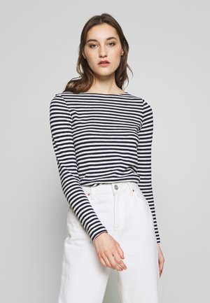 LONG SLEEVE BOAT NECK STRIPED - Top s dlouhým rukávem - multi/night sky