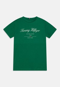 Tommy Hilfiger SCRIPT TEE - Print T-shirt - olympic green