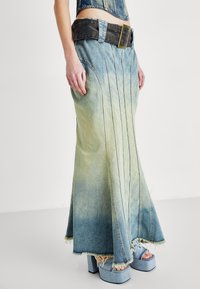 Jaded London FISHTAIL SKIRT - Maxi sukně - light wash