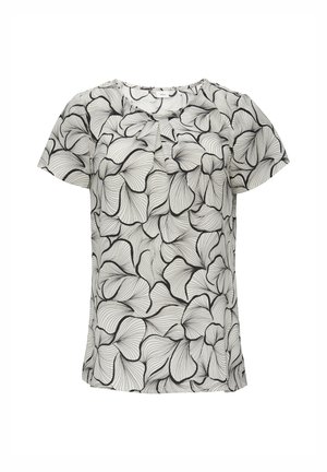 s.Oliver BLACK LABEL MET FIJN MOTIEF EN PLOOITJES - Blouse - natur