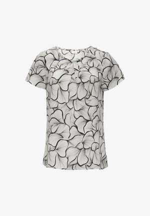 s.Oliver BLACK LABEL MET FIJN MOTIEF EN PLOOITJES - Blouse - natur