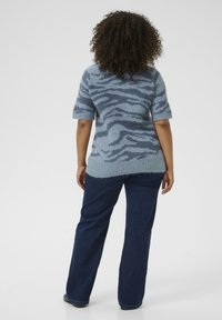 Kaffe Curve SANDIA - Triko s potiskem - windward blu bering sea animal