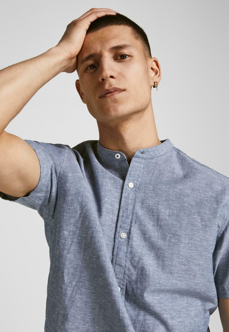 Herren Freizeithemden | Jack & Jones PREMIUM JPRBLASUMMER BAND Hemd blau - EE40114 Herren Freizeithemden | Jack & Jones PREMIUM JPRBLASUMMER BAND Hemd blau - EE40114