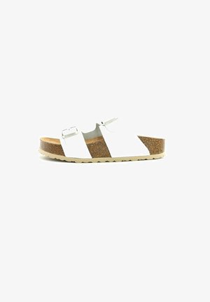 Merisell HEBILLAS TREND MOD MALU - Sandalias planas - blanco
