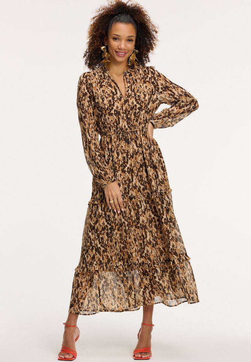Shiwi JADE LEOPARD - Maxi ruha - beige faded leopard