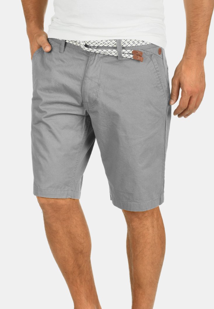 BLEND Ragna Pantaloncini Chino Shorts Panno Corti da Uomo con Cintura in Cotone 100% Regular- Fit, Taglia:S, Colore:Aluminium (70107