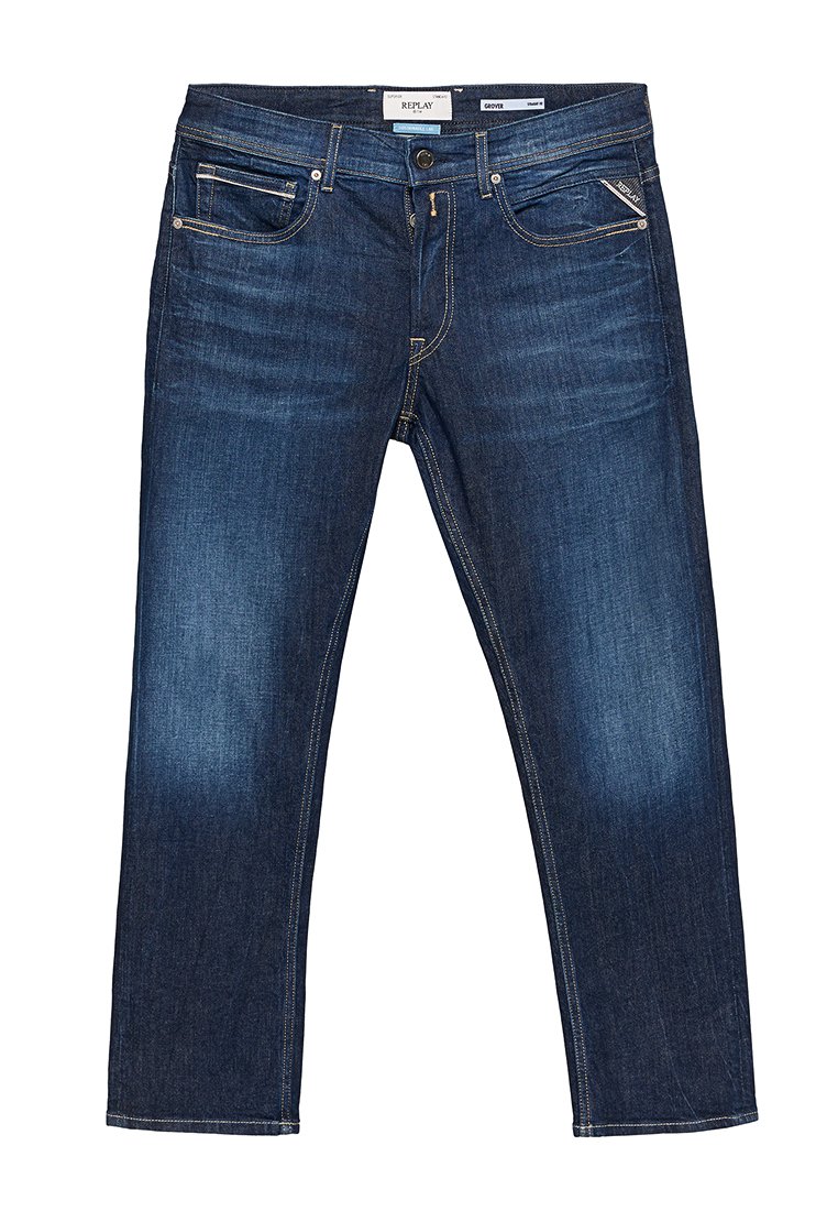 Replay Straight leg jeans donkerblauw Replay Straight leg jeans donkerblauw