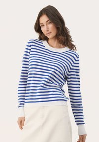 Part Two GERTIE - Trui - deep ultramarine stripe