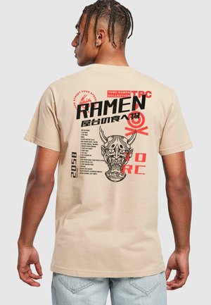 TORC - STREET FOOD  - Print T-shirt - sand