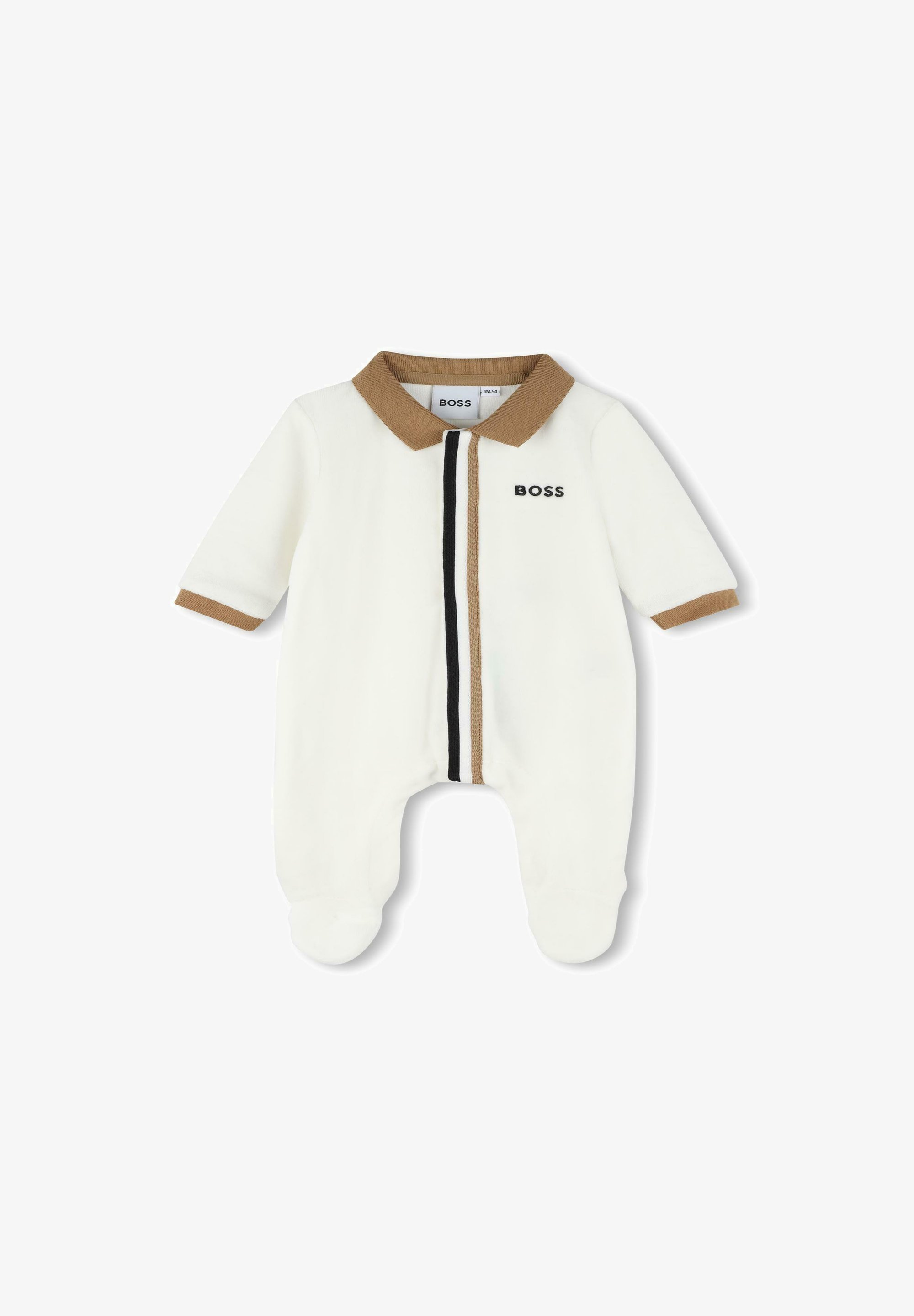 BOSS Kidswear EN COL POLO Tutina offwhite/bianco
