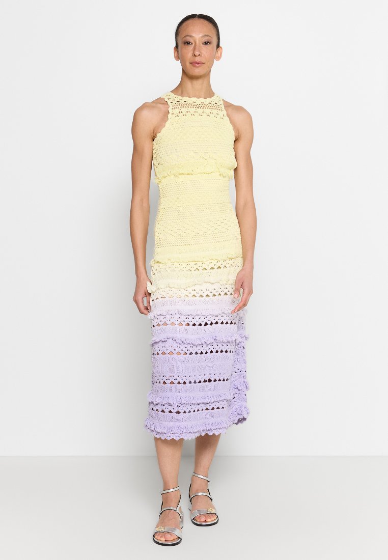 Maje Gebreide jurk geel Maje Gebreide jurk geel