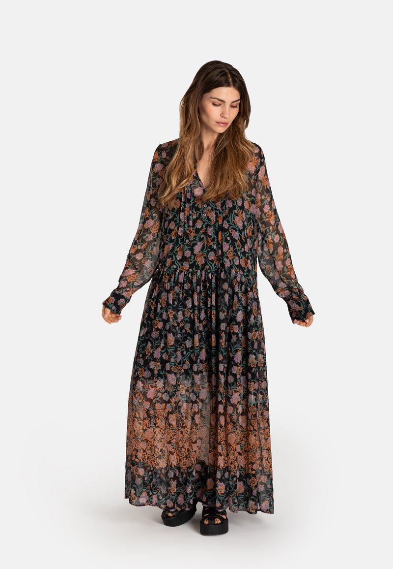 Free People Maxi-jurk donkerroze Free People Maxi-jurk donkerroze