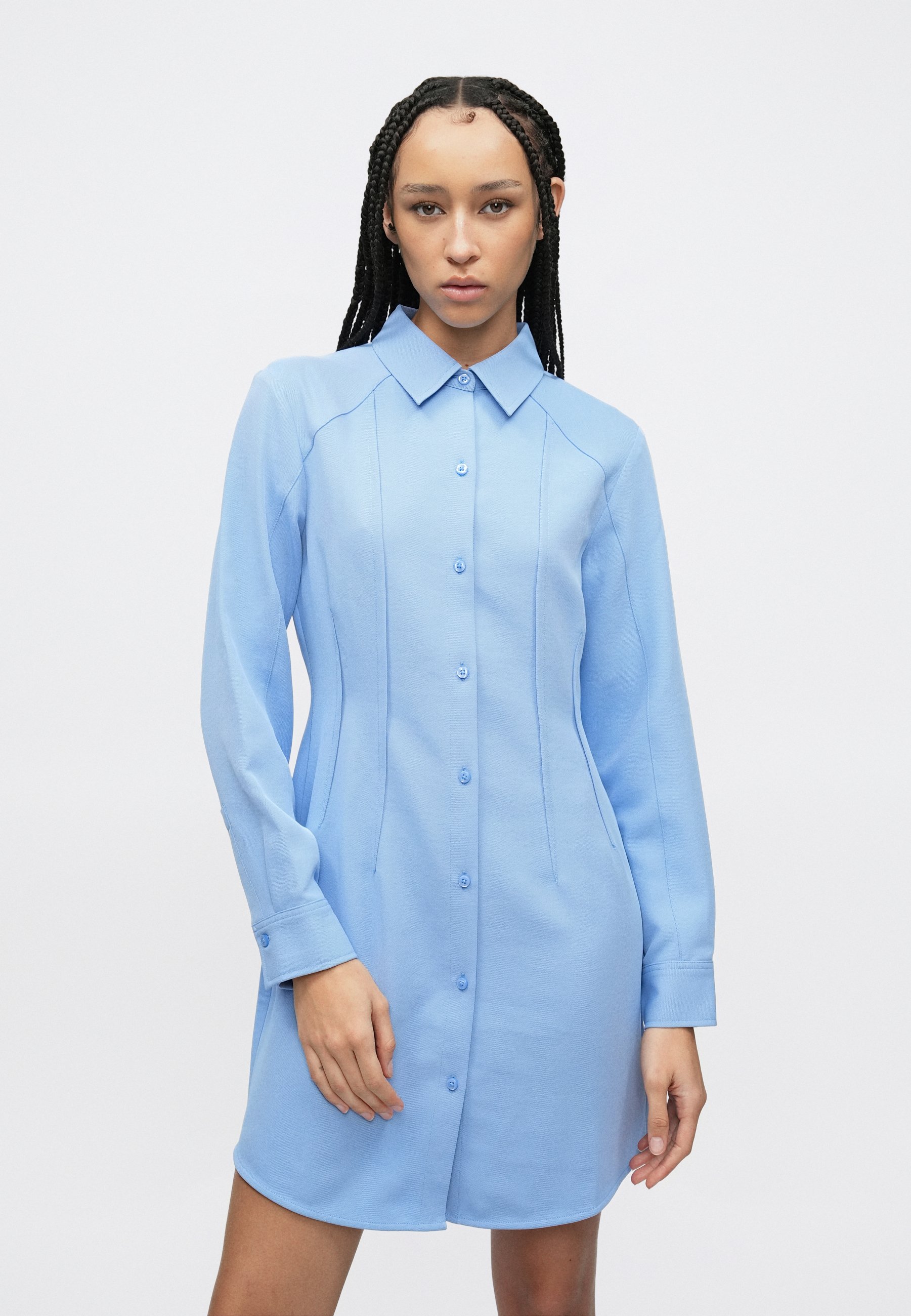 Calvin Klein CASUAL MINI DRESS - Shirt dress - hydrangea/light blue -  Zalando.ie