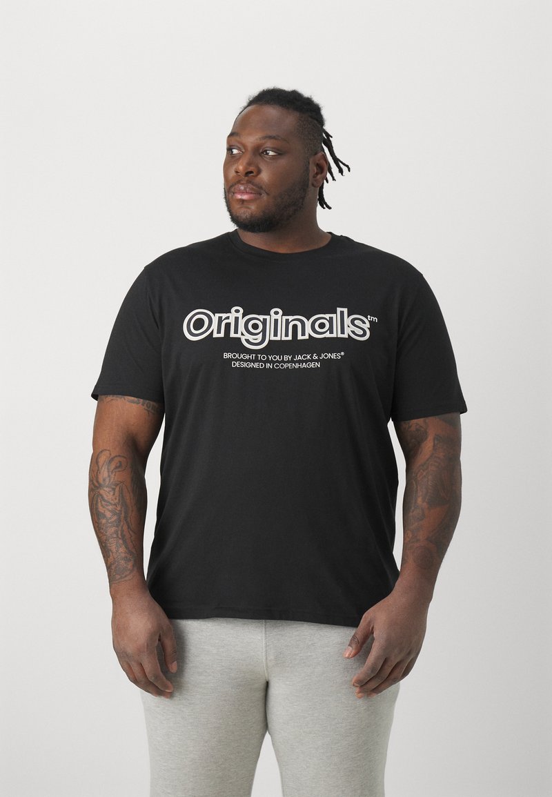 JACK & JONES Jcolido AOP Back Print Tee SS Crew Neck, Bianco, XS