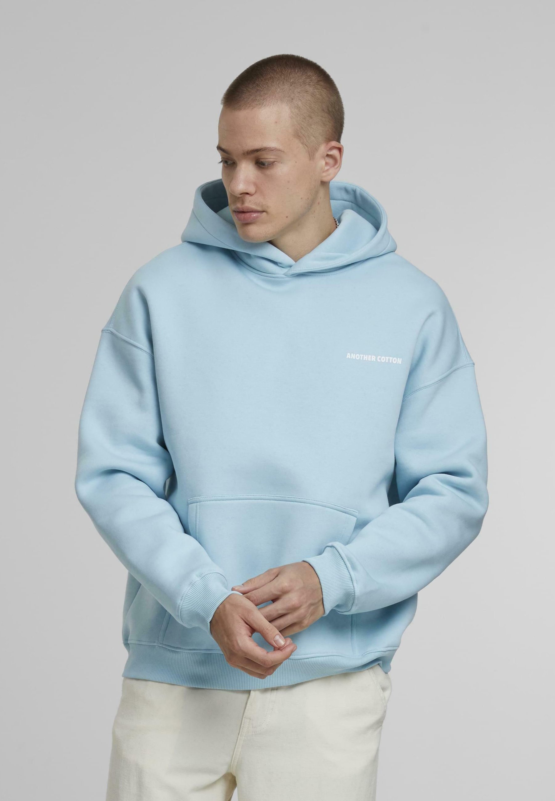 Another Cotton Lab UNISEX - Bluza z kapturem/niebieski - Zalando.pl