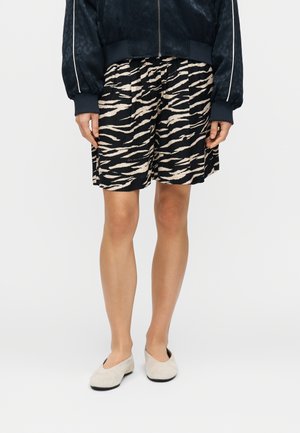SARI - Pantaloni scurți - black/white