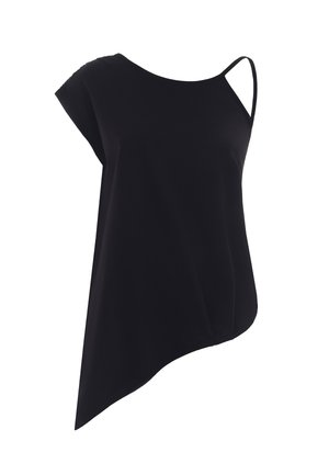 SPAGHETTI STRAPS - T-shirt imprimé - black