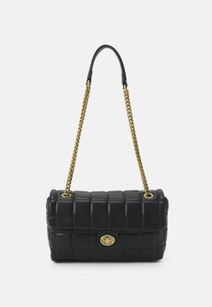 QUILTED CROSSBODY - Taška s příčným popruhem - black