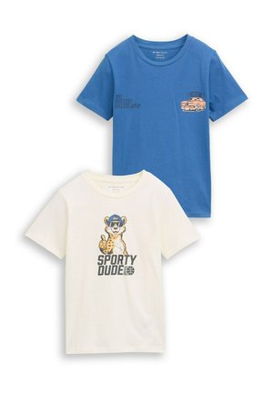 IM 2ER-PACK - T-Shirt print - wool white