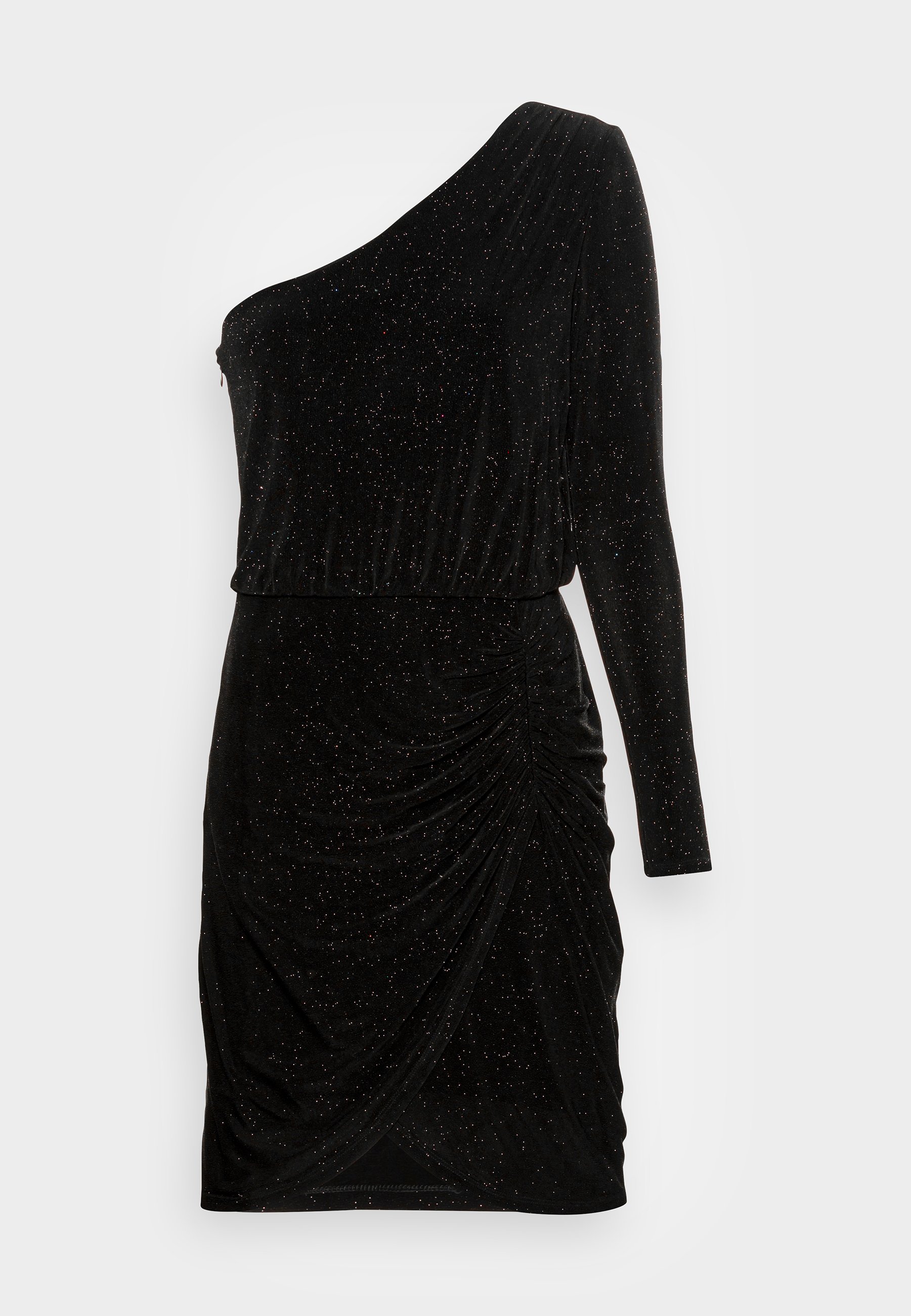 Forever New COREY ONE SHOULDER GLITTER DRESS - Cocktailjurk - black/zwart -  Zalando.nl