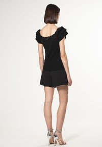 INFLUENCER FRILLED  - T-Shirt print - black