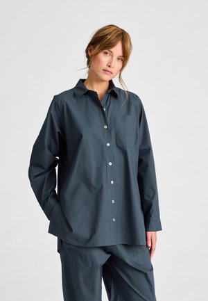 BELLA RAGLAN LONG - Skjortebluser - denim blue