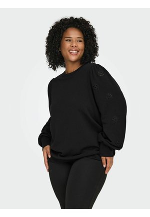 CARFEMME PUFF EMBROIDERY - Sweatshirt - black