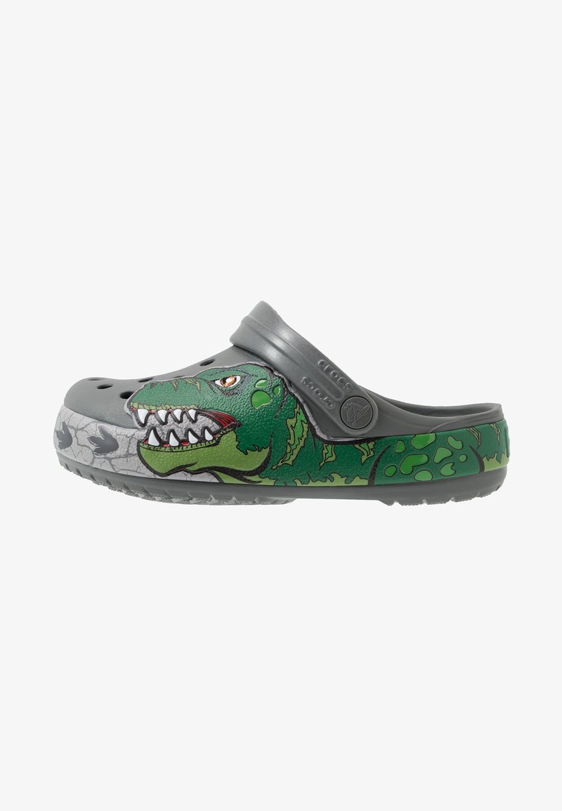 Crocs DINO BAND LIGHTS - Pantofle - slate grey