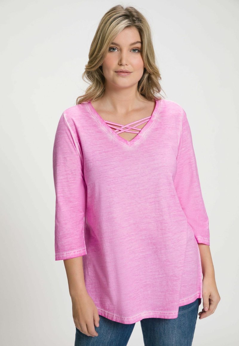 Ulla Popken NEVER LOOK BACK STATEMENT A LINE FIT Langarmshirt light