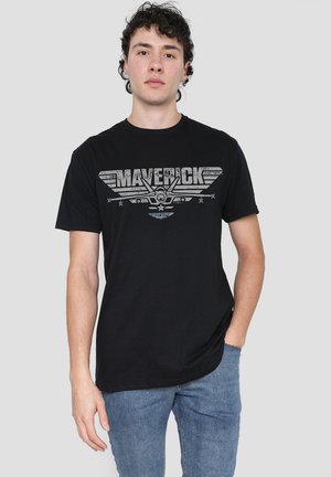 TOP GUN MAVERICK PLANE LOGO - Print T-shirt - black