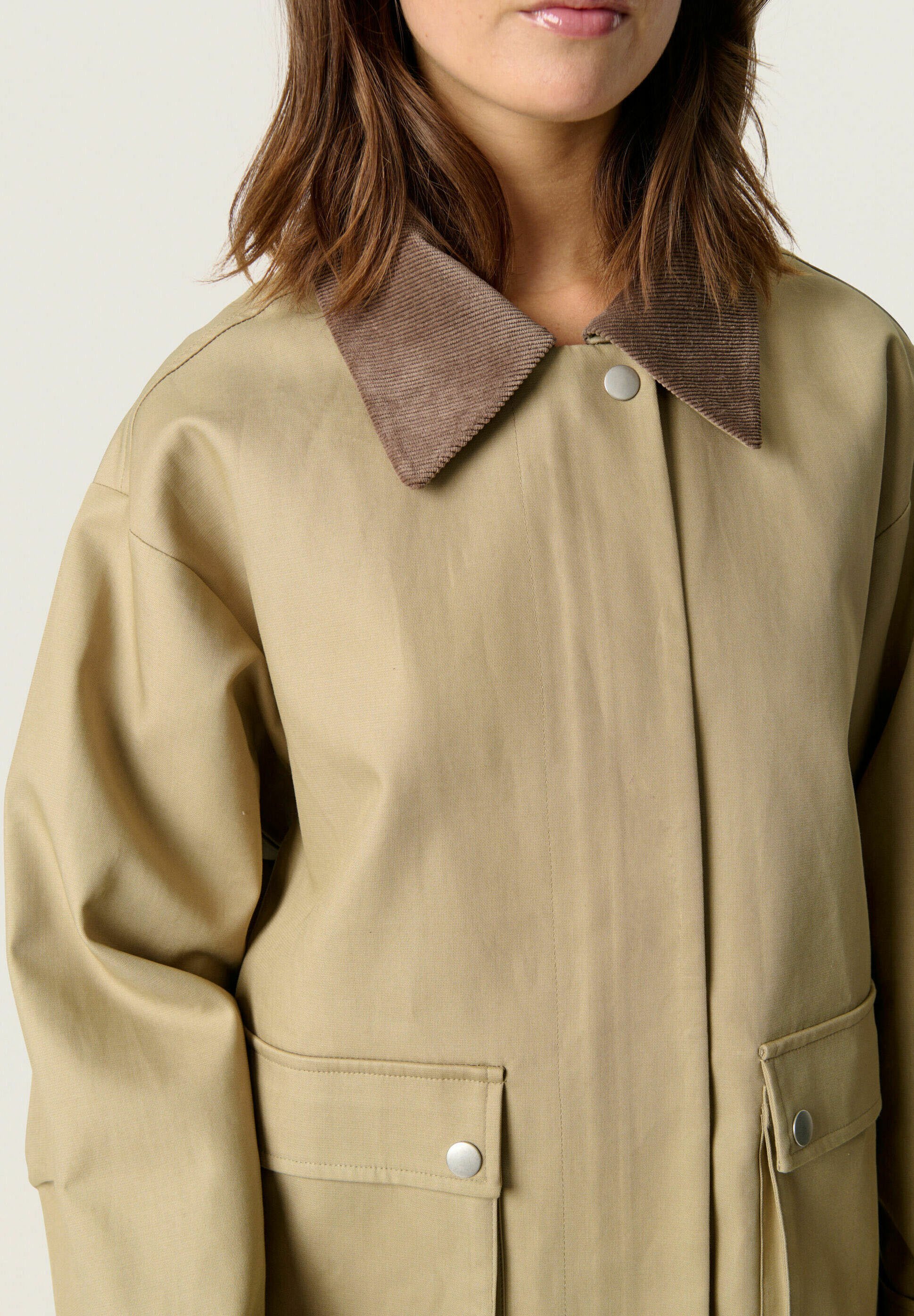 Soaked in Luxury JENNAH - Summer jacket - chinchilla/sand - Zalando