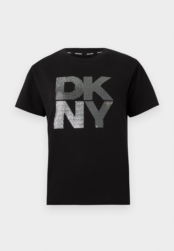 STACKED NEW YORK MIXED EMBELLISHMENT LOGO RELAXED CREW NECK TEE - Print T-shirt4