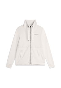 COLLO ALTO CON BANDA - Felpa con zip - fawn snow white