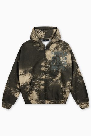 FAVELA, UNISEX - Mikina so zipsom - camo