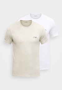 Selected, white/melange grey