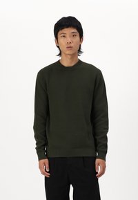 Selected Homme - SLHDANE STRUCTURE CREW NECK - Jumper - forest night Thumbnail Image 1