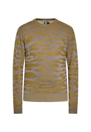 CO-BRANDED WITH SLOAN - Strickpullover - khaki grau melange