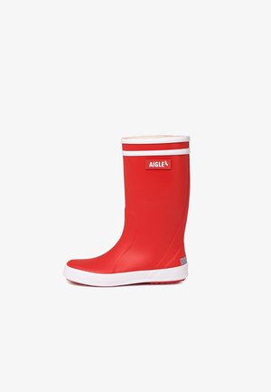 Gummistiefel - rouge/blanc