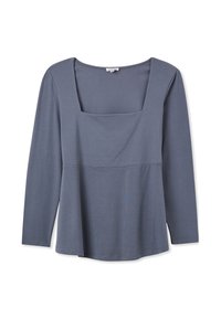 Terranova CON SCOLLO QUADRATO - Maglietta a manica lunga - avio