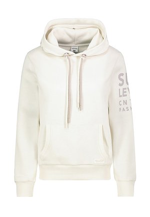 MIT KÄNGURUTASCHE UND LOGOPRINT - Hoodie - weiß
