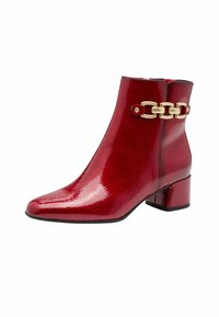 Marco Tozzi Bottines de cowboy / motard - dk red pat