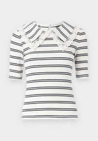 PCSIRA - T-shirt imprimé - egret/maritime blue