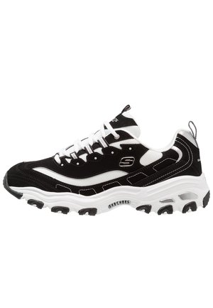 Skechers Sport DLITES - Sneakers laag - black/white