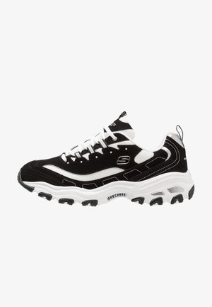 Skechers Sport DLITES - Sneakers laag - black/white