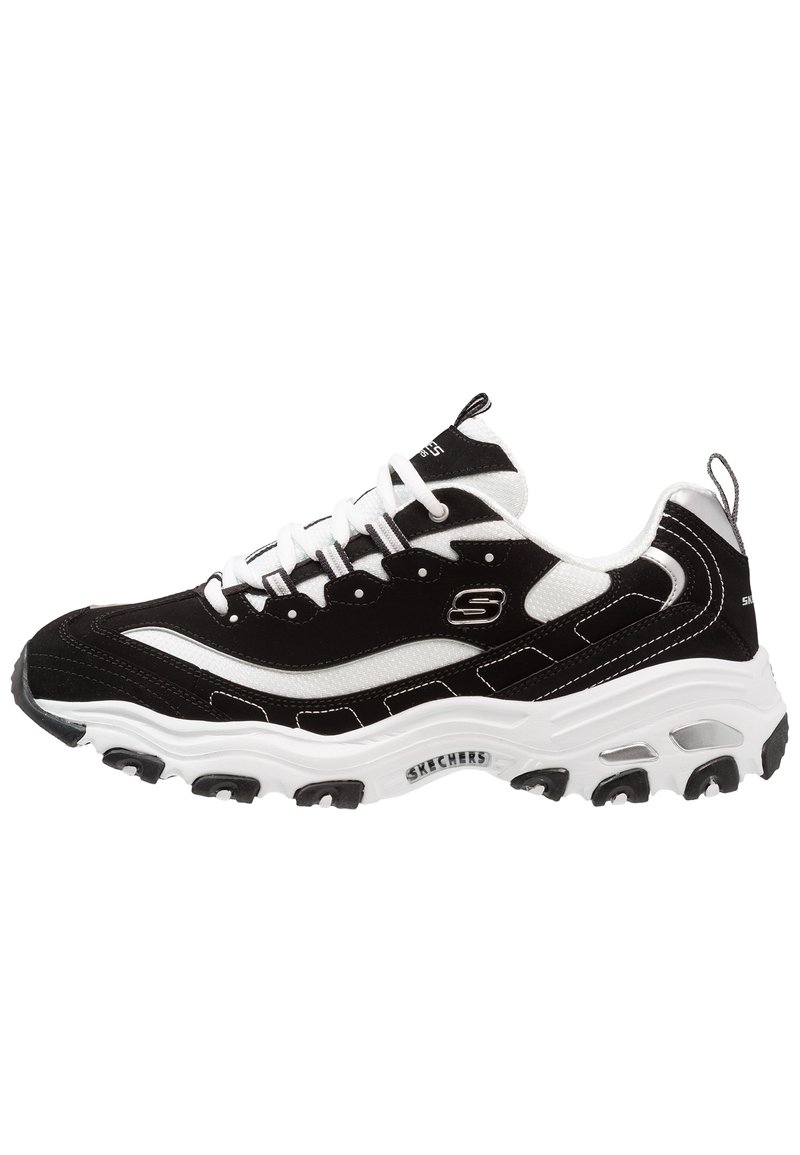 Skechers Sport DLITES - Baskets basses - black/white