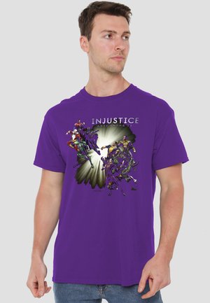 Cotton Soul, INJUSTICE GODS AMONG US GOOD VS EVILS - Print T-shirt - purple