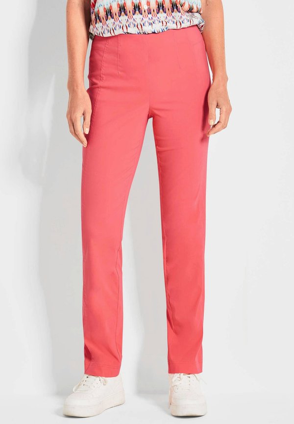 SUPER-STRETCH-LOUISA PFLEGELEICHTE - Stoffhose - coral