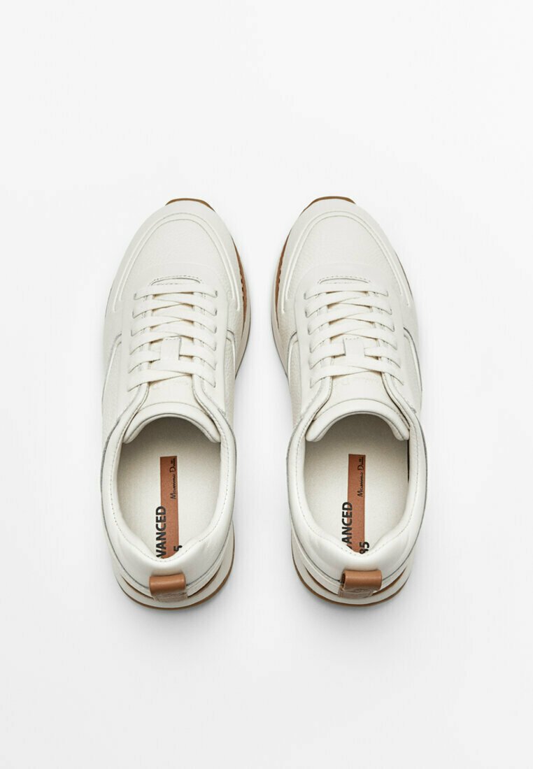 Massimo Dutti AUS GEWALKTEM - Sneakers laag - beige - Zalando.nl