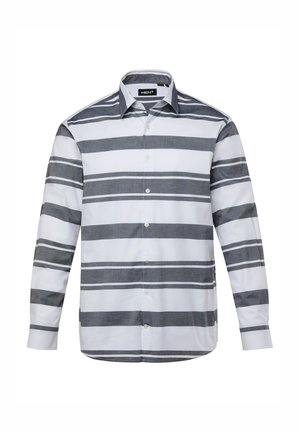 Men Plus, STREIFEN LANGARM KENTKRAGEN COMFORT FIT - Skjorter - snow white